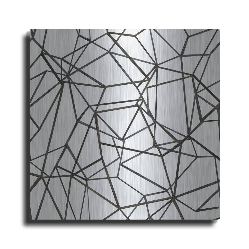 'Succulent Pattern Bw' by Wild Apple Portfolio – Metal Wall Art