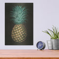 'Vintage Pineapple 1' by Wild Apple Portfolio – Metal Wall Art, 12x16 room view