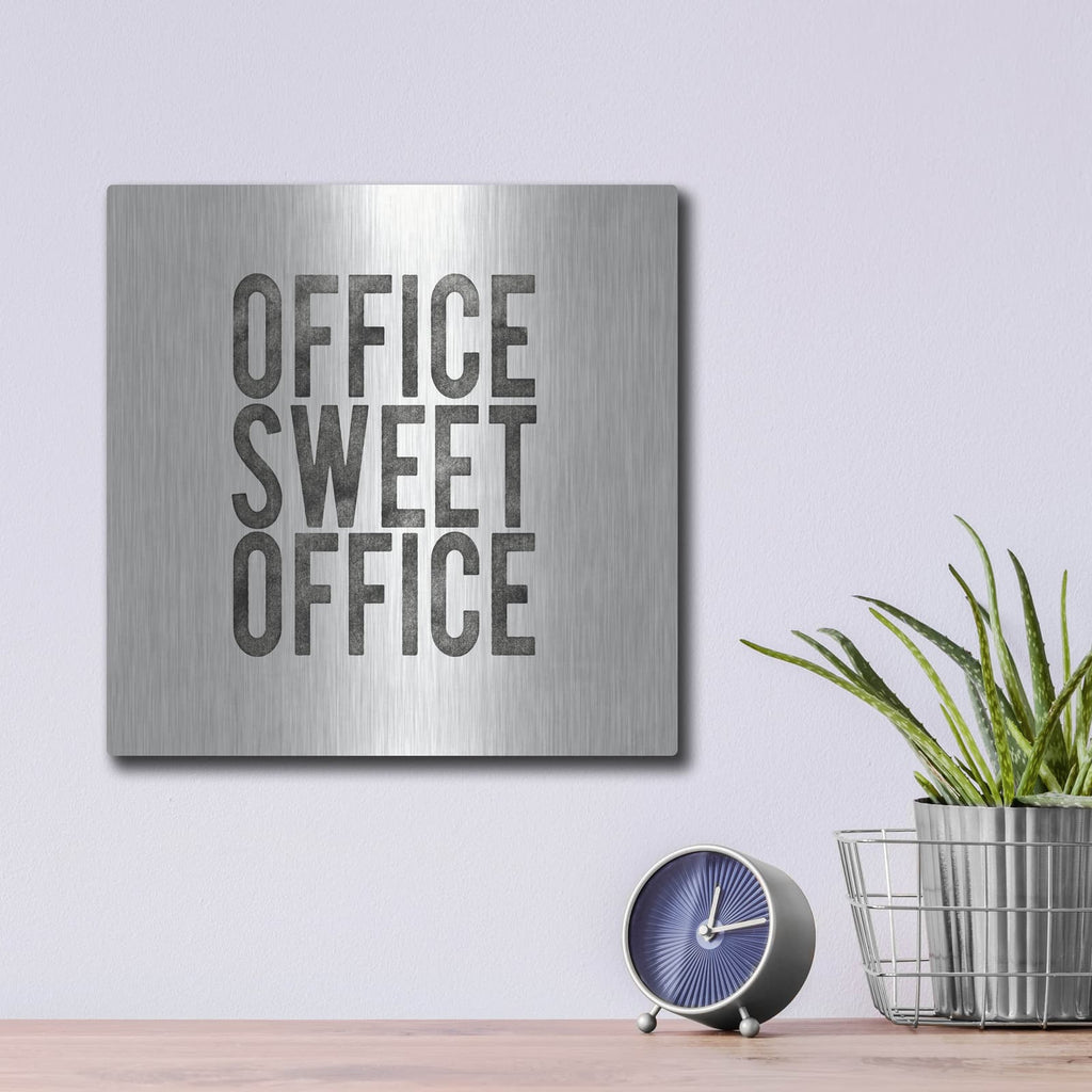 'Work From Home 1' by Wild Apple Portfolio – Metal Wall Art, 12x12 room view
