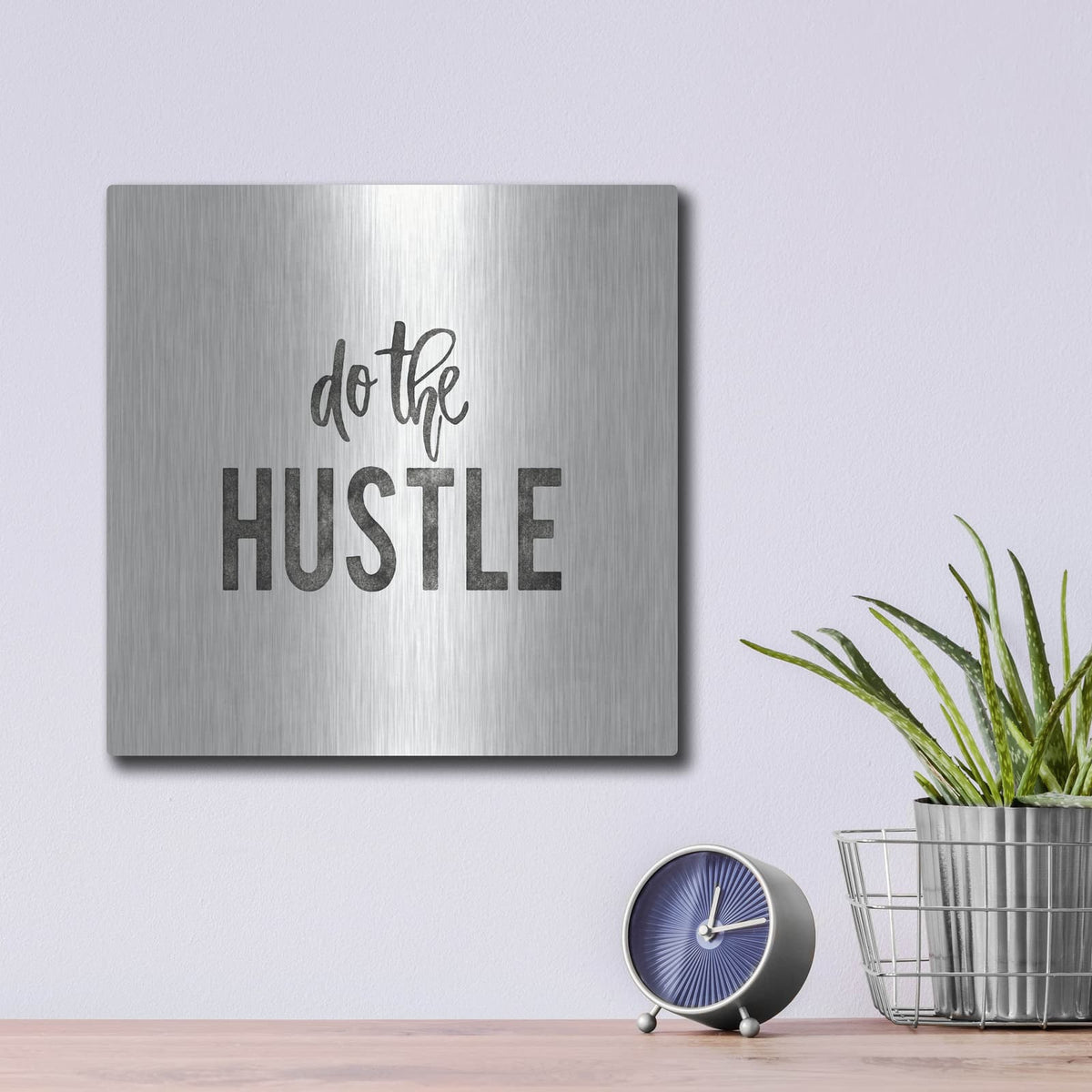 'Work From Home 2' by Wild Apple Portfolio – Metal Wall Art, 12x12 room view