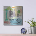 'Seattle' by Linda Woods – Metal Wall Art, 12x12 room view