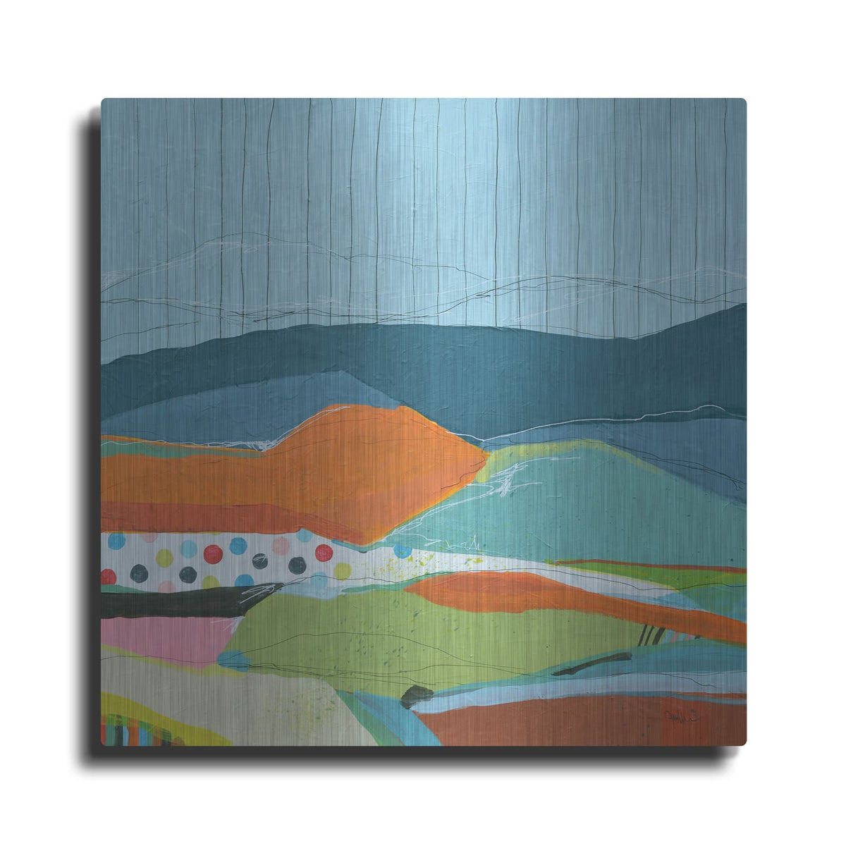 'Colorfield No. 14' by Jan Weiss – Metal Wall Art