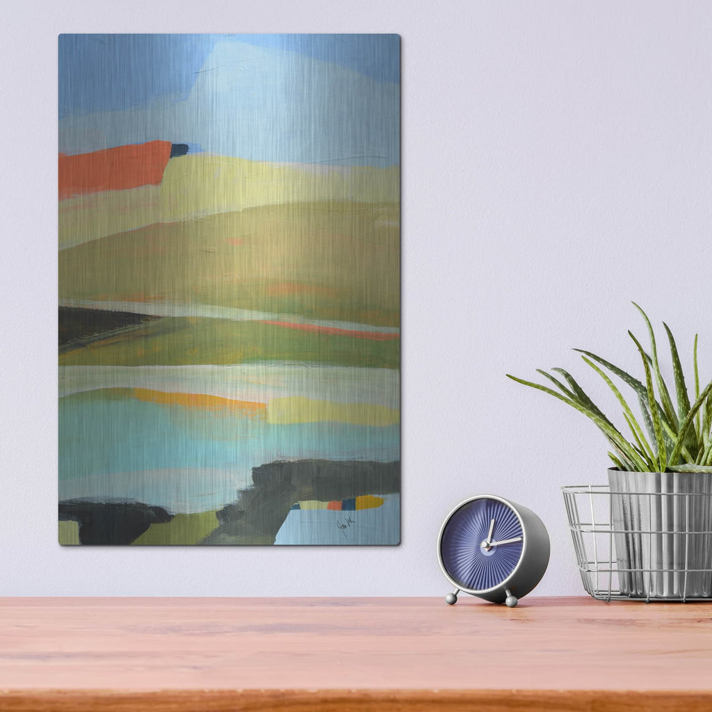 'Colorfield No. 16' by Jan Weiss – Metal Wall Art, 12x16 room view