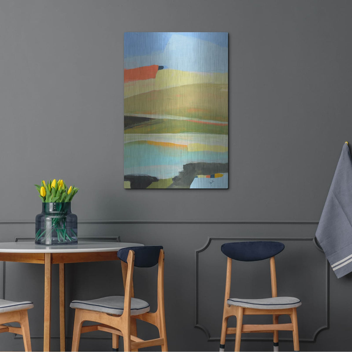 'Colorfield No. 16' by Jan Weiss – Metal Wall Art, 24x36 room view