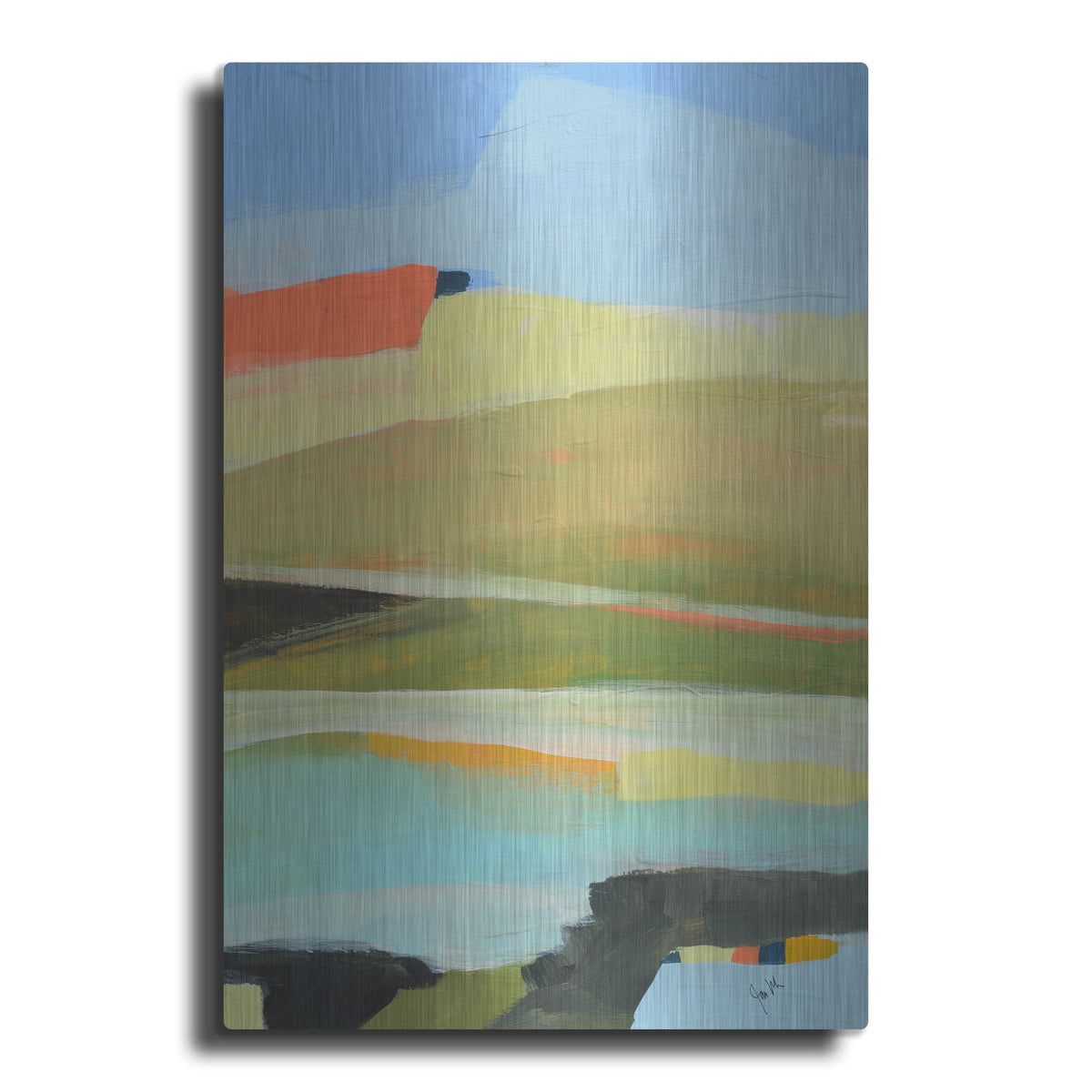 'Colorfield No. 16' by Jan Weiss – Metal Wall Art