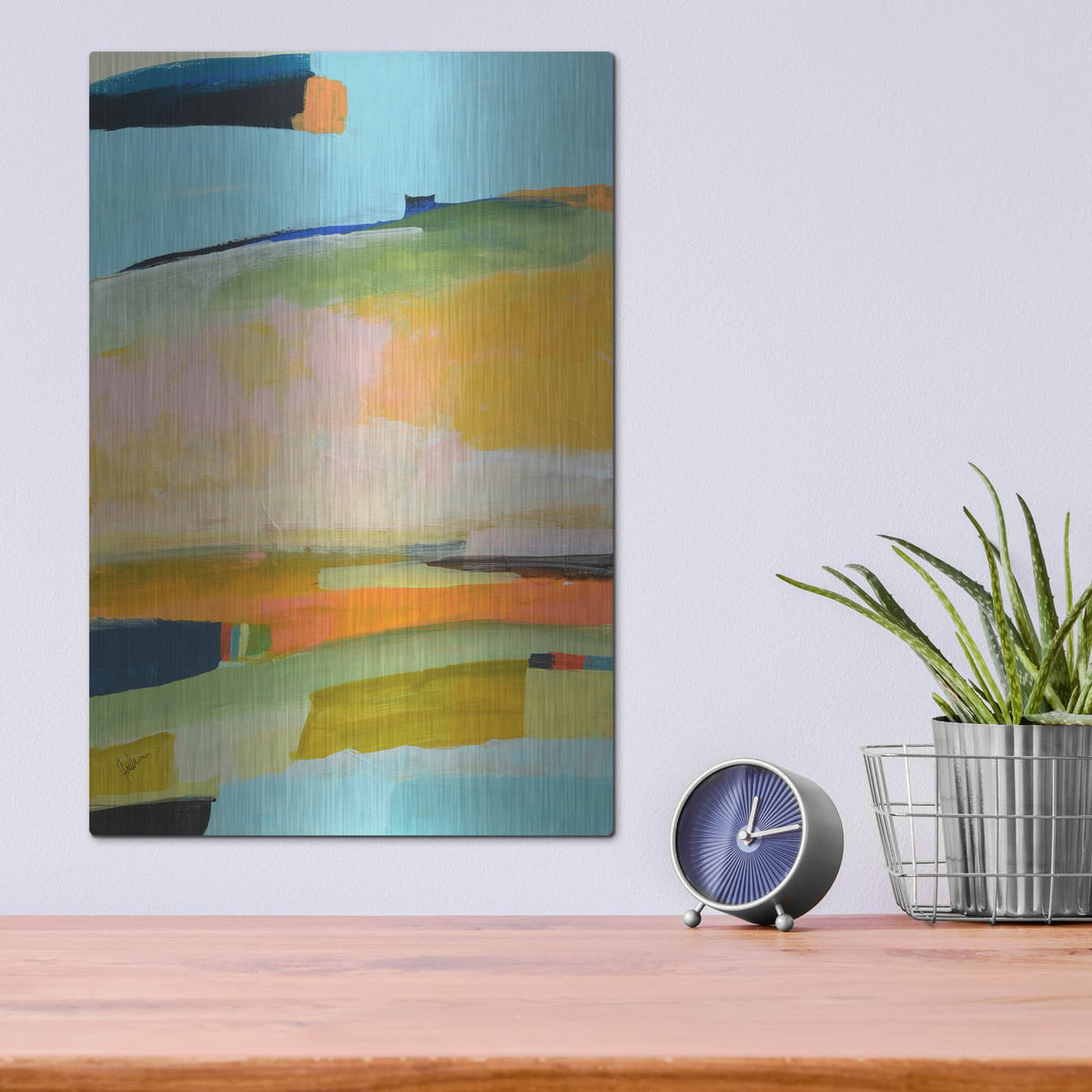 'Colorfield No. 17' by Jan Weiss – Metal Wall Art, 12x16 room view