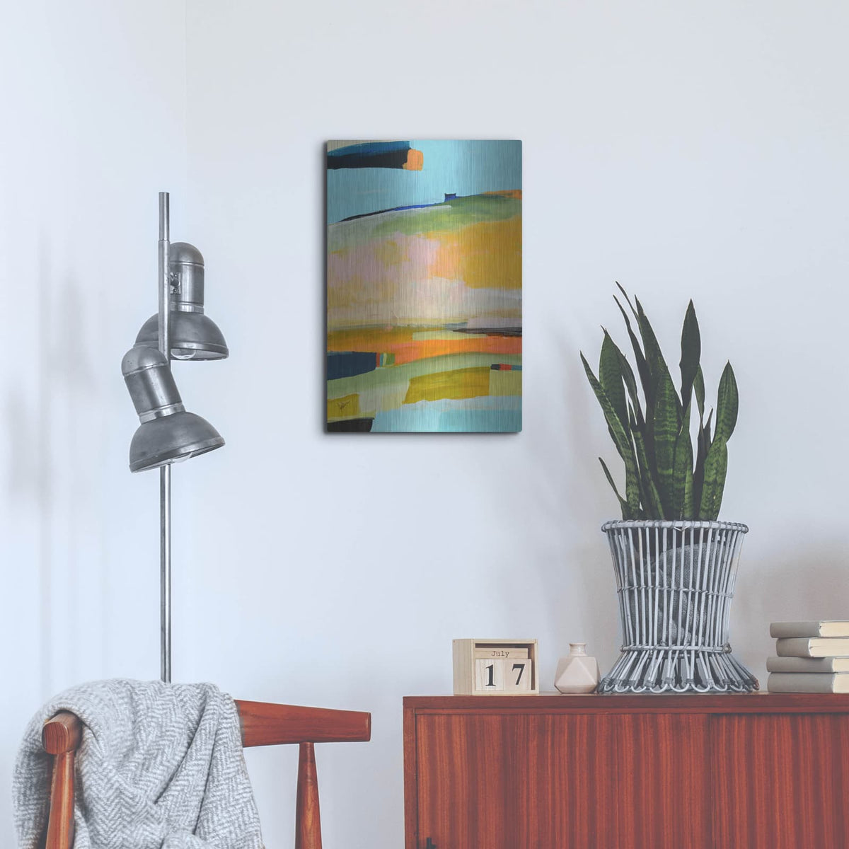 'Colorfield No. 17' by Jan Weiss – Metal Wall Art, 16x24 room view