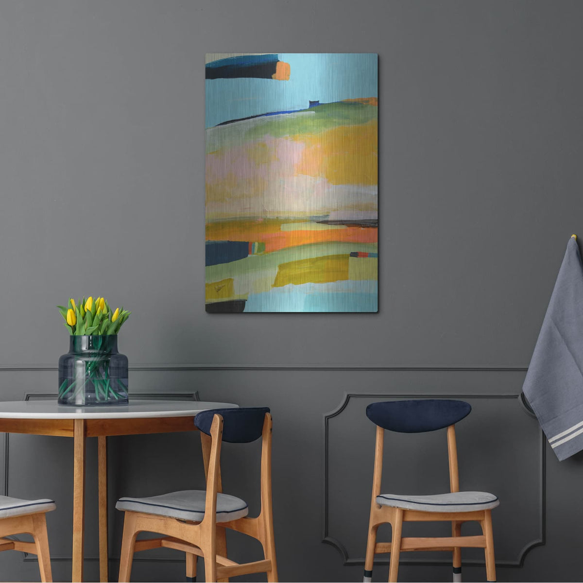 'Colorfield No. 17' by Jan Weiss – Metal Wall Art, 24x36 room view