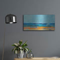 'Just A Day At The Beach 2' by Jan Weiss – Metal Wall Art, 24x12 room view