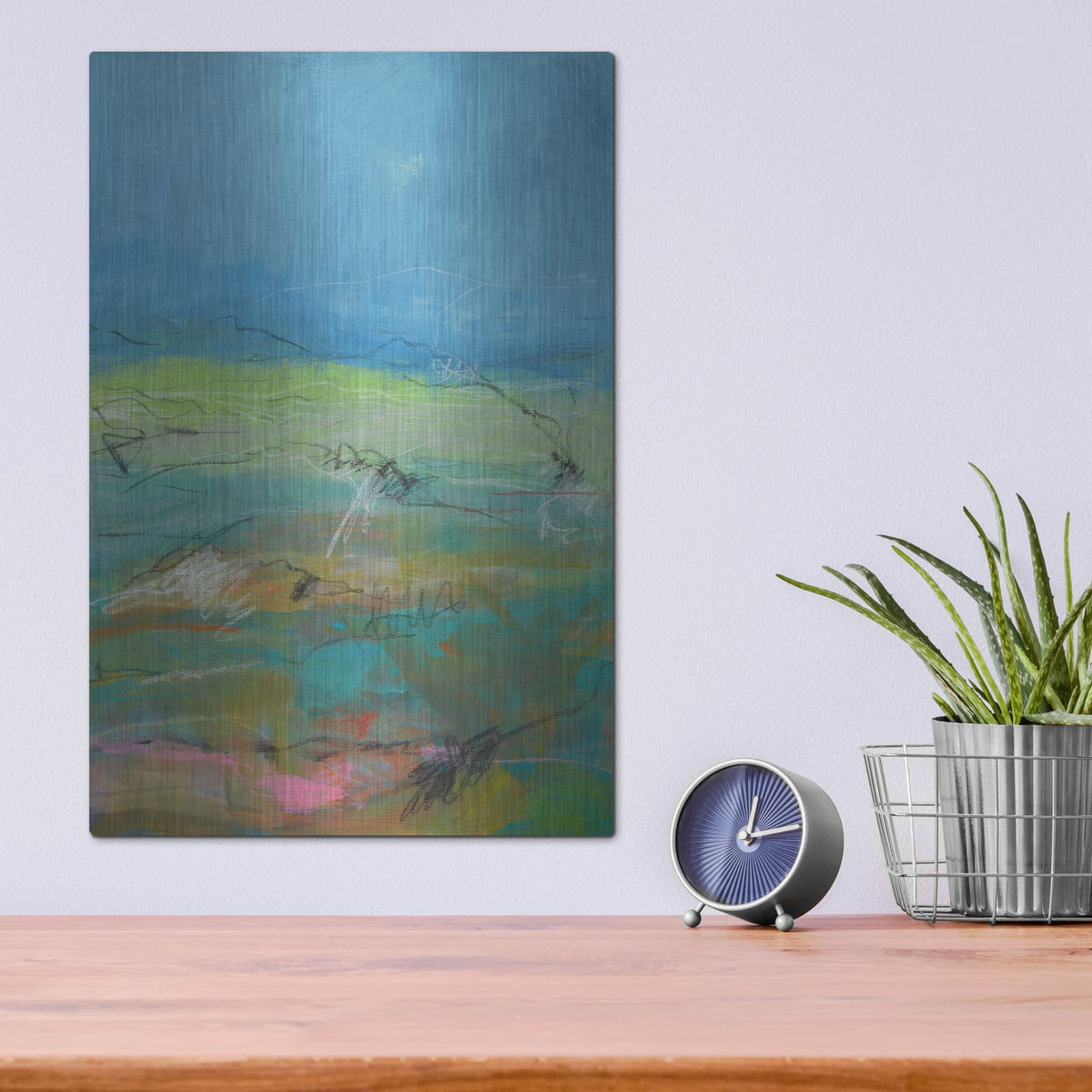 'Off The Trail 1' by Jan Weiss – Metal Wall Art, 12x16 room view