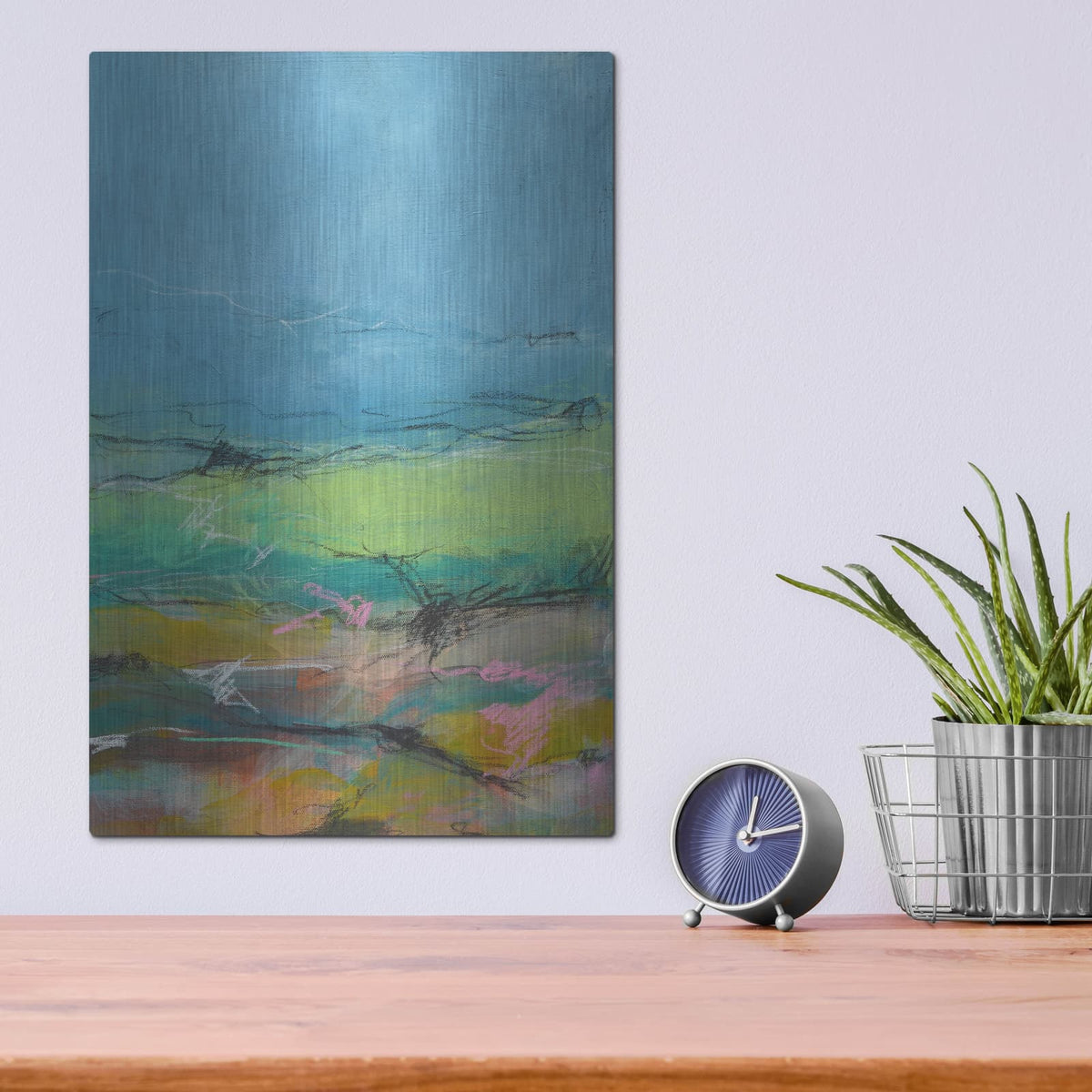 'Off The Trail 2' by Jan Weiss – Metal Wall Art, 12x16 room view