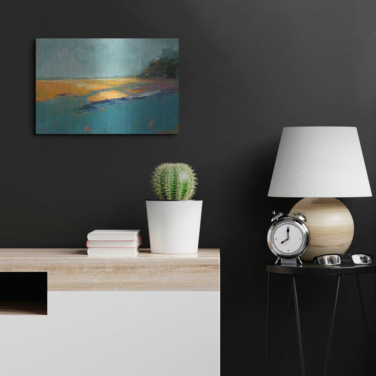 'Aqua Velvet' by Patrick Dennis – Metal Wall Art, 24x16 room view