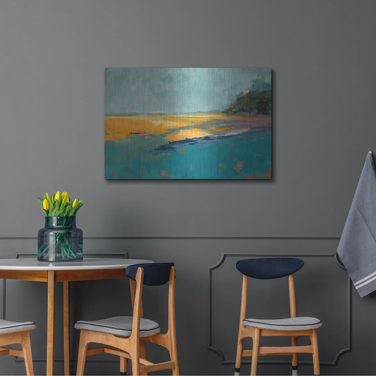 'Aqua Velvet' by Patrick Dennis – Metal Wall Art, 36x24 room view