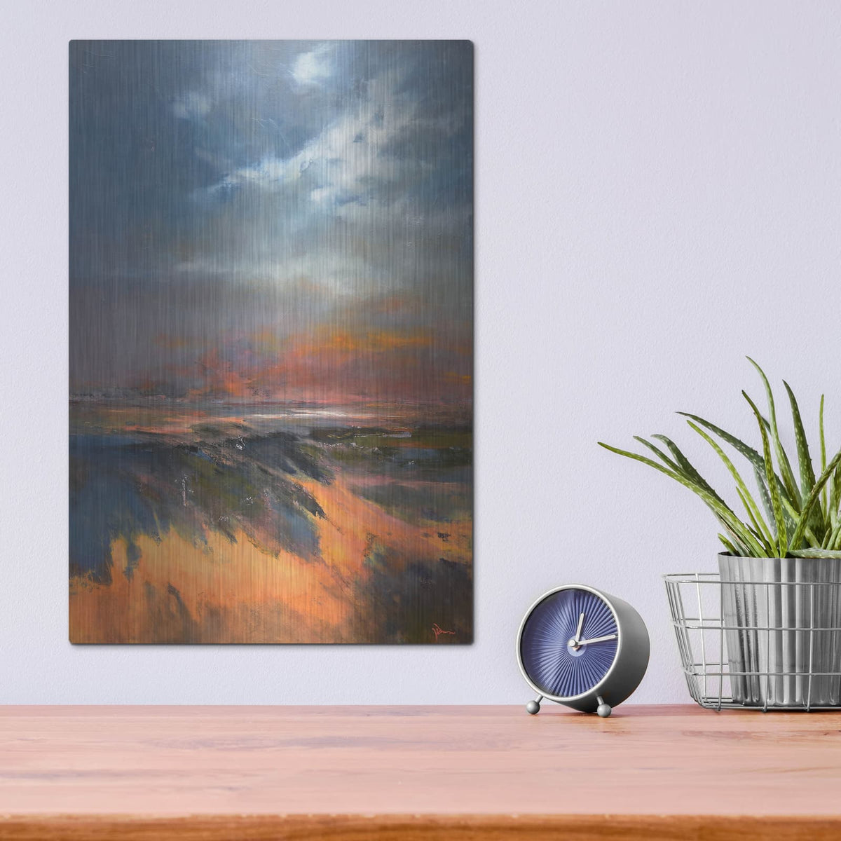 'Last Glow Redux' by Patrick Dennis – Metal Wall Art, 12x16 room view
