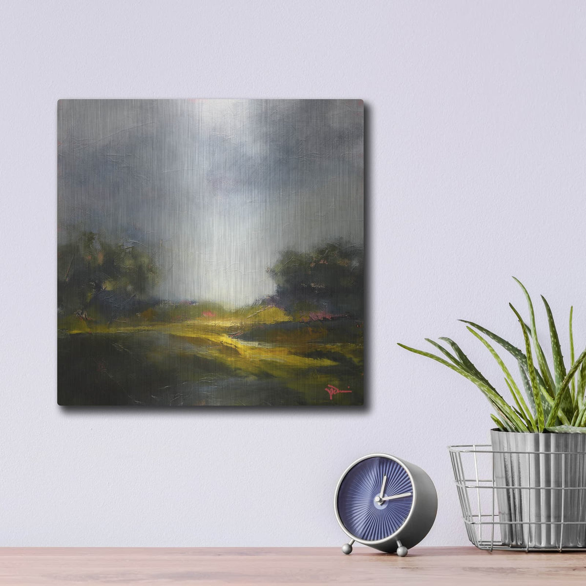 'Walk On' by Patrick Dennis – Metal Wall Art, 12x12 room view