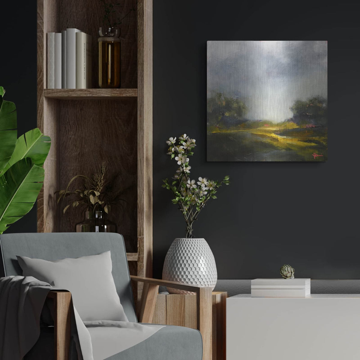 'Walk On' by Patrick Dennis – Metal Wall Art, 24x24 room view
