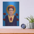 'Frida Kahlo' by Arctic Frame – Metal Wall Art, 12x16 room view