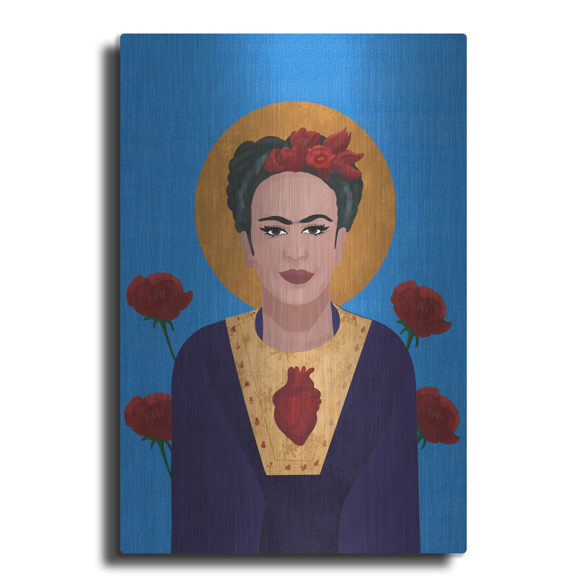 'Frida Kahlo' by Arctic Frame – Metal Wall Art