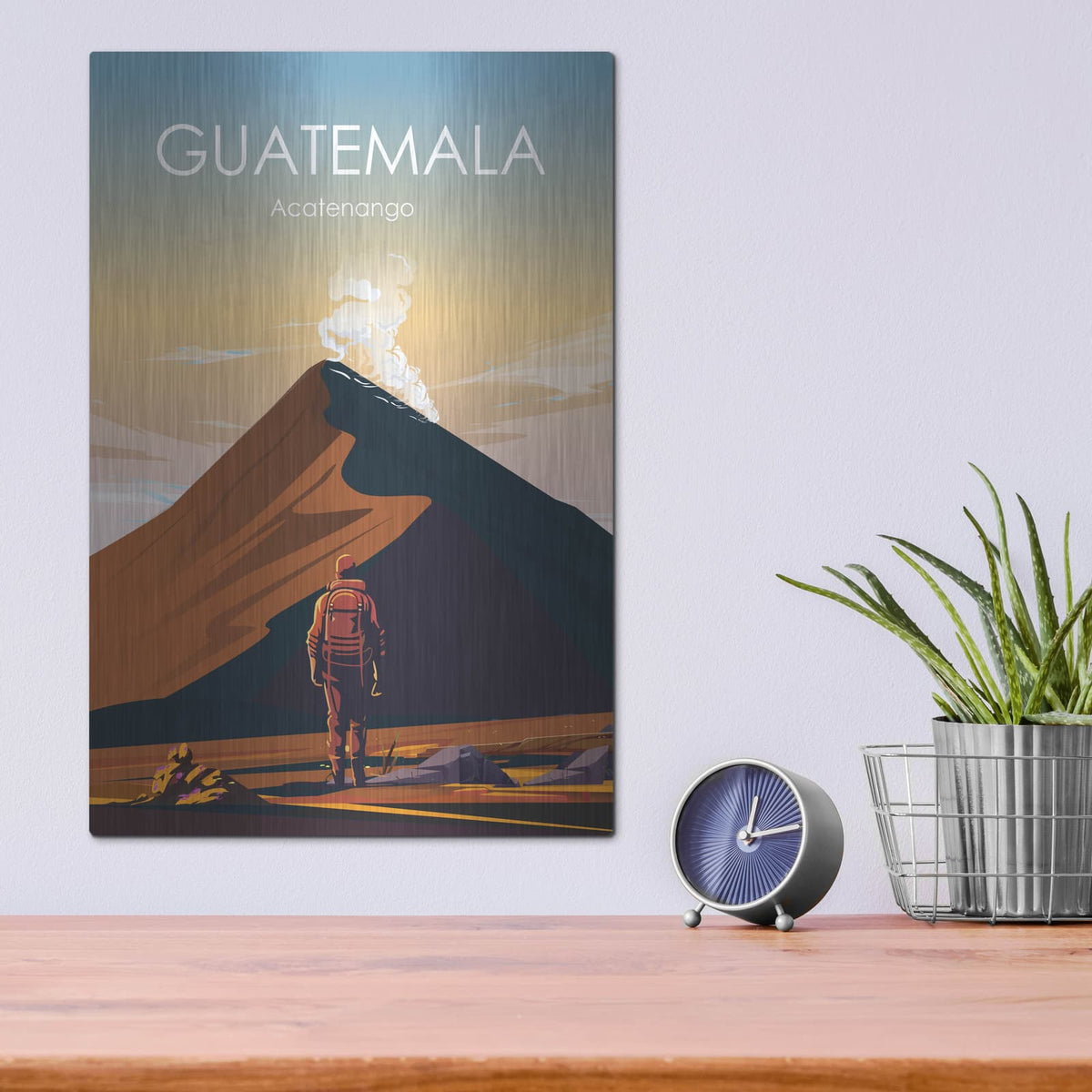 'Guatemala' by Arctic Frame – Metal Wall Art, 12x16 room view