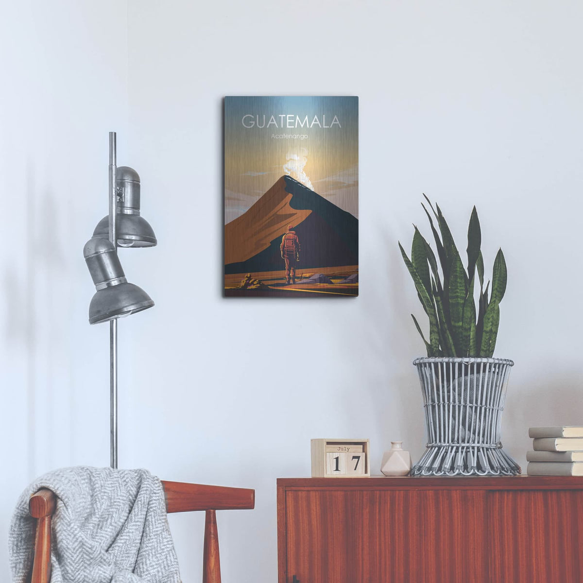 'Guatemala' by Arctic Frame – Metal Wall Art, 16x24 room view