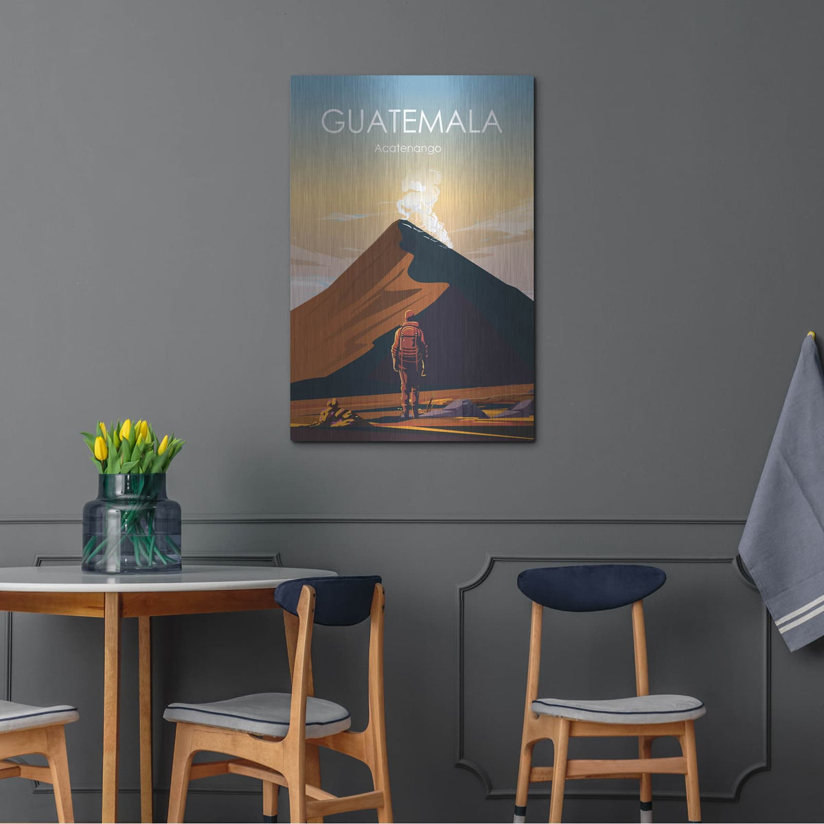 'Guatemala' by Arctic Frame – Metal Wall Art, 24x36 room view