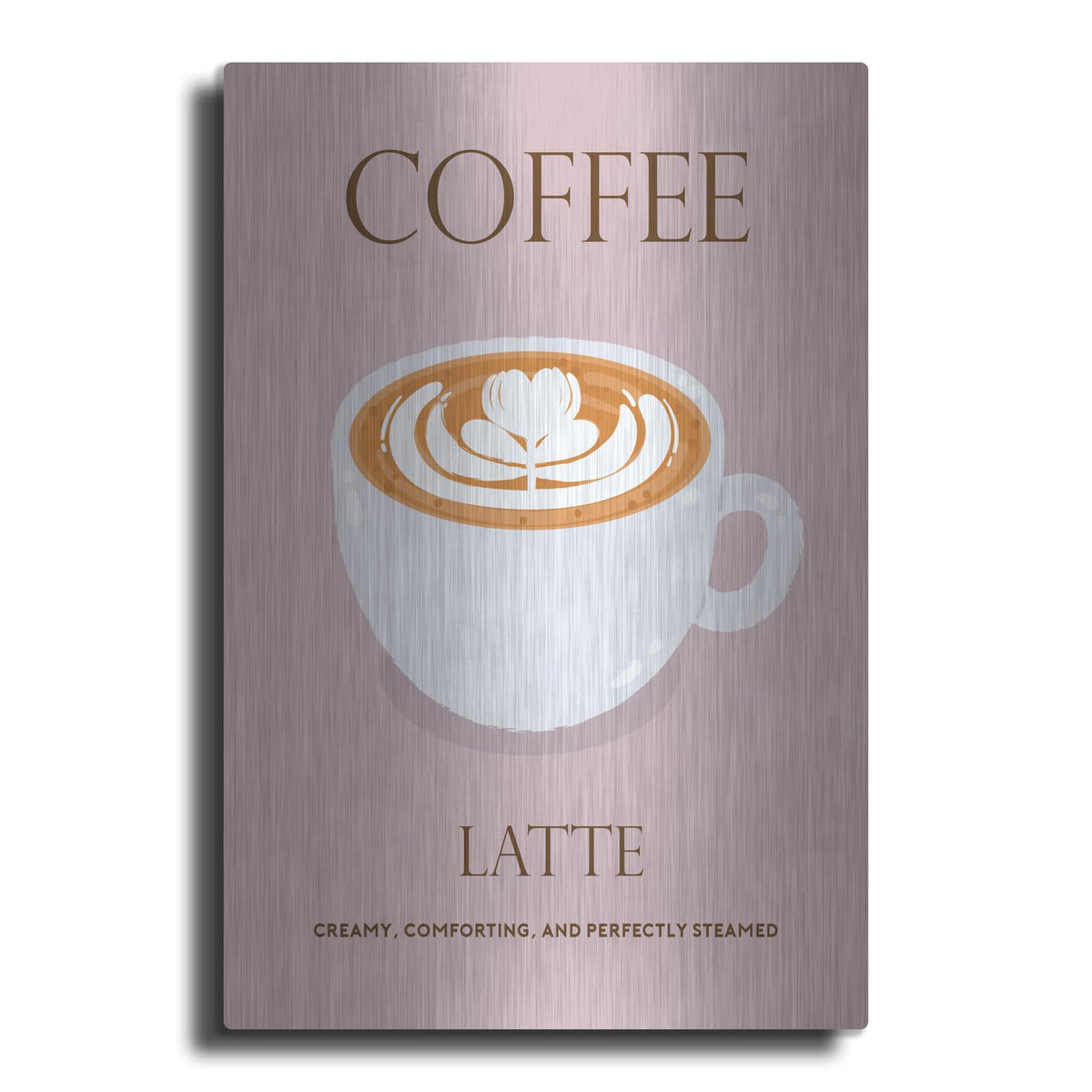 'Latte' by Arctic Frame – Metal Wall Art