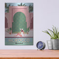 'Morocco Travel Poster' by Arctic Frame – Metal Wall Art, 12x16 room view