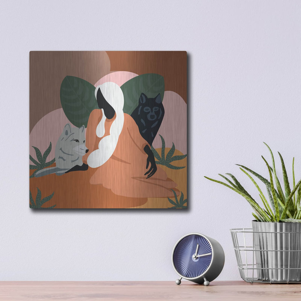 'Mother Nature 2' by Arctic Frame – Metal Wall Art, 12x12 room view