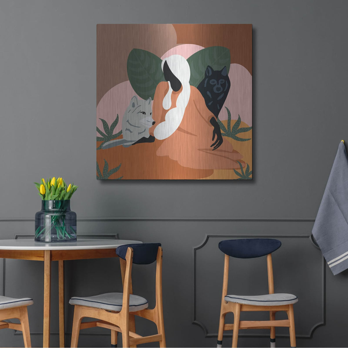 'Mother Nature 2' by Arctic Frame – Metal Wall Art, 36x36 room view
