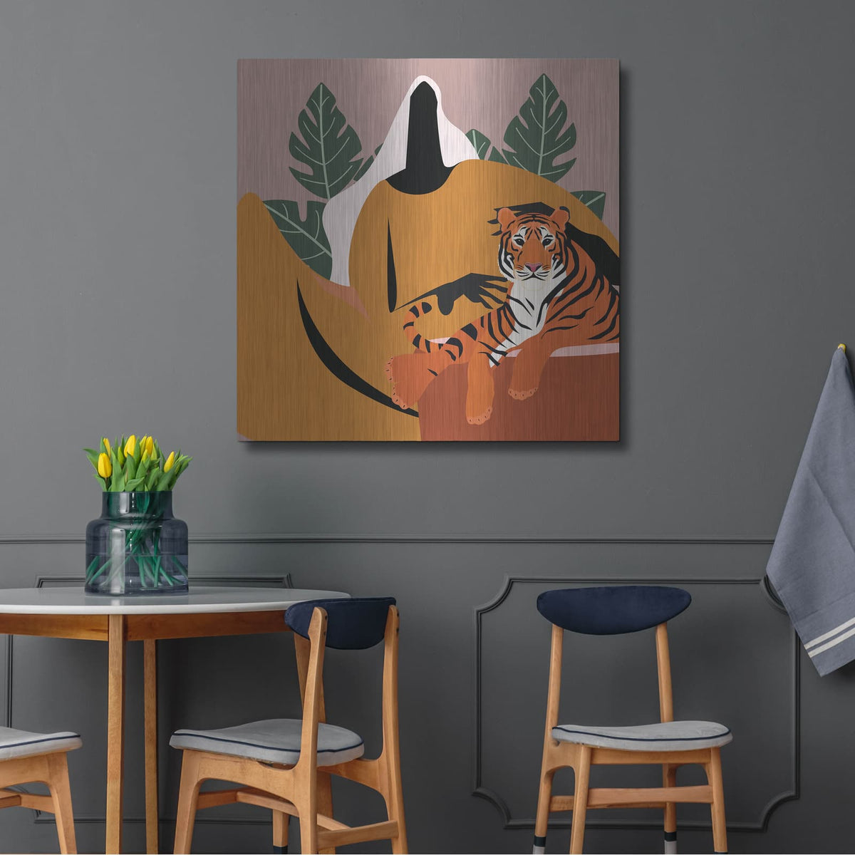 'Mother Nature 3' by Arctic Frame – Metal Wall Art, 36x36 room view