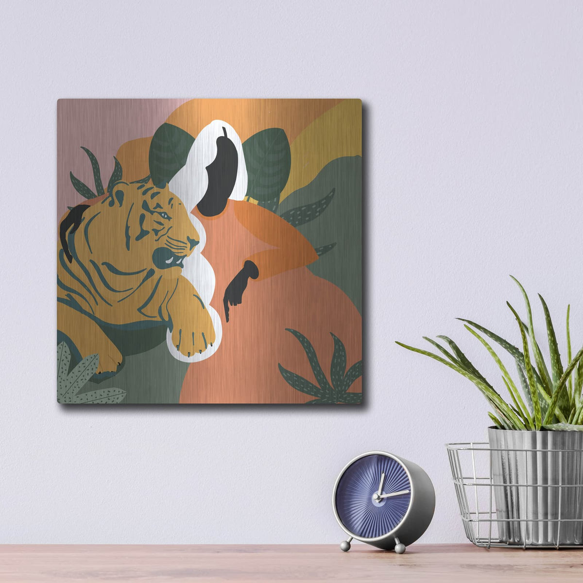'Mother Nature 4' by Arctic Frame – Metal Wall Art, 12x12 room view