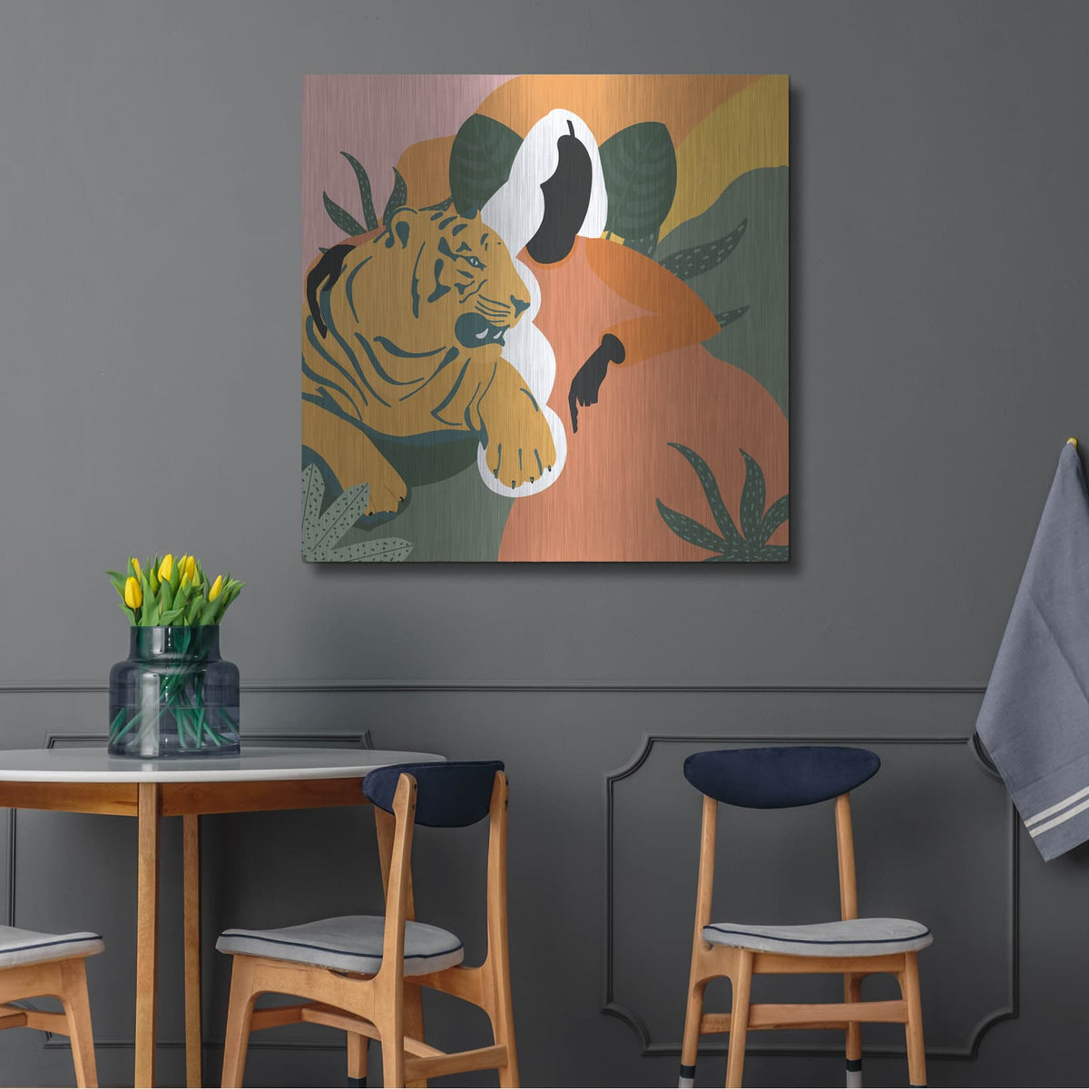 'Mother Nature 4' by Arctic Frame – Metal Wall Art, 36x36 room view