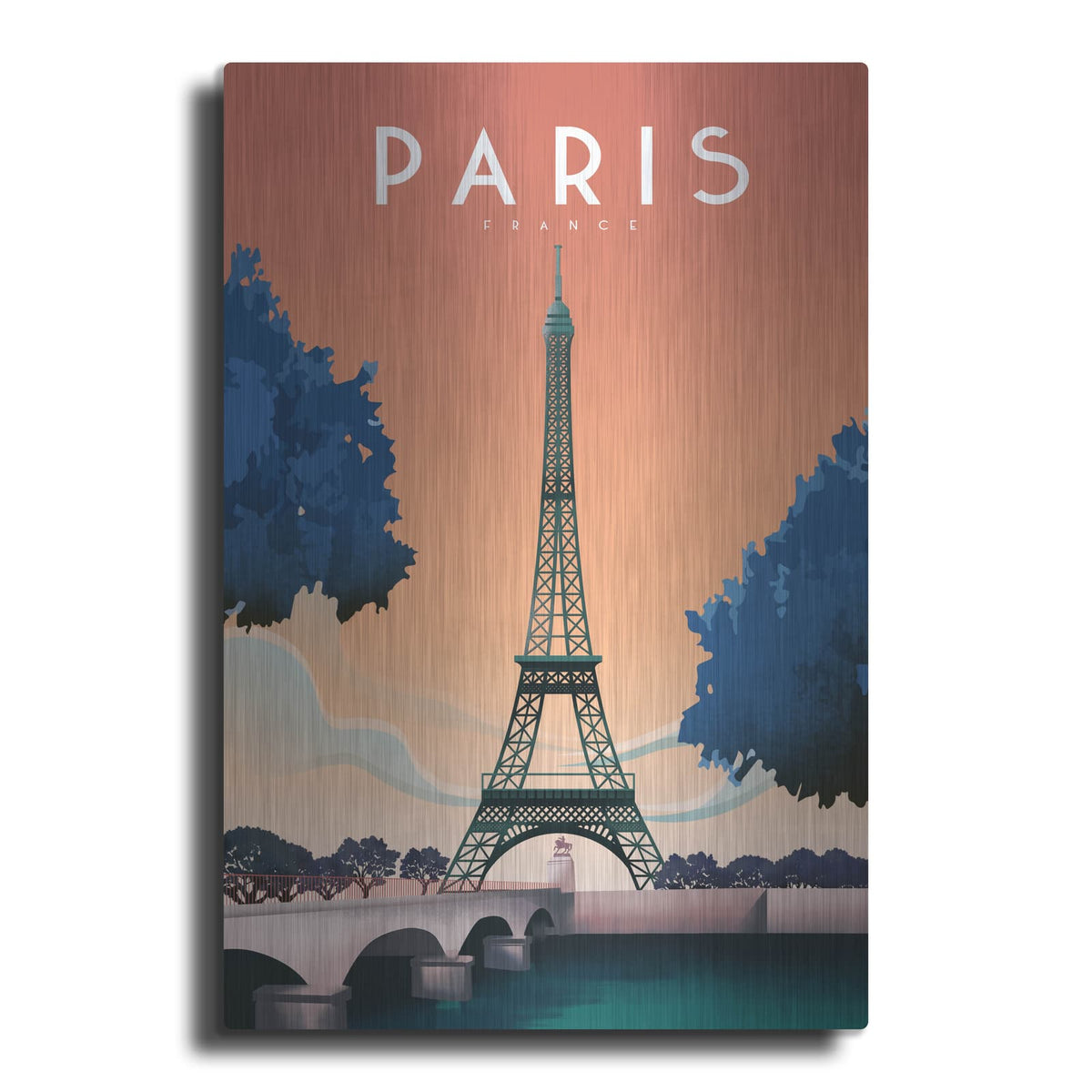 'Paris-france' by Arctic Frame – Metal Wall Art