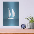 'Sailing 3' by Arctic Frame – Metal Wall Art, 12x16 room view