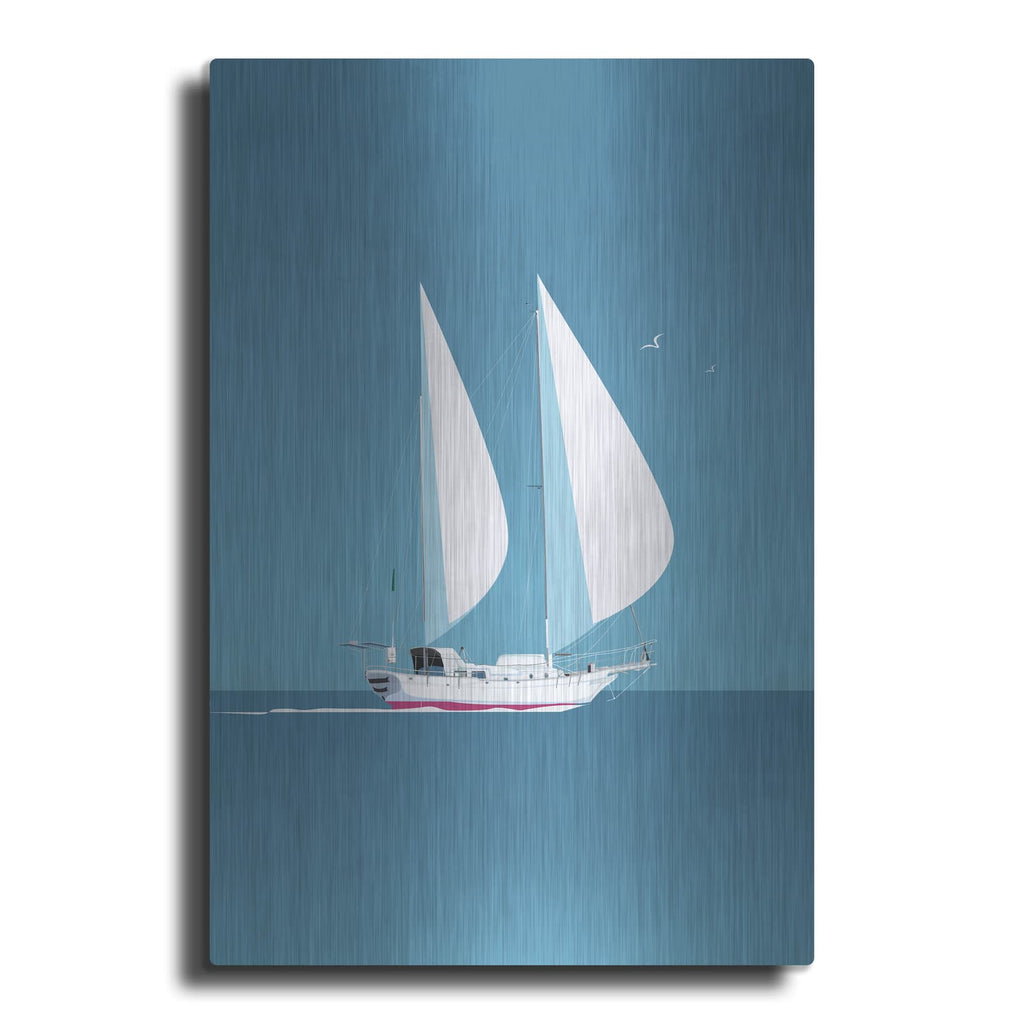 'Sailing 3' by Arctic Frame – Metal Wall Art