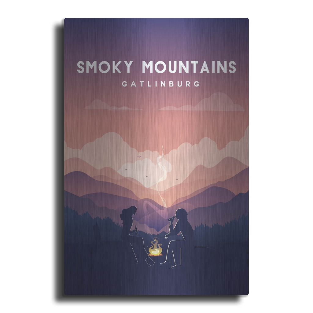 'Smoky Mountains Poster' by Arctic Frame – Metal Wall Art