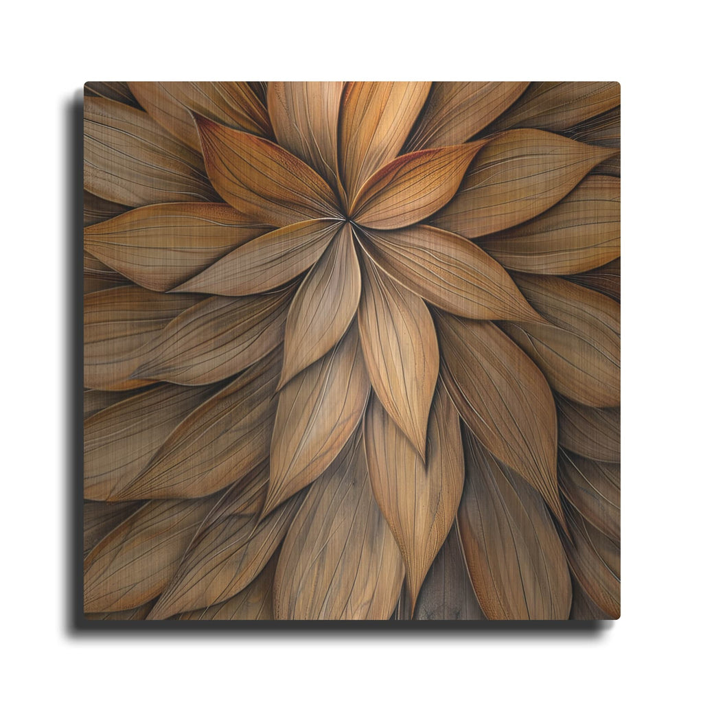 'Floral Wooden Whispers 2' by Andrea Haase – Metal Wall Art