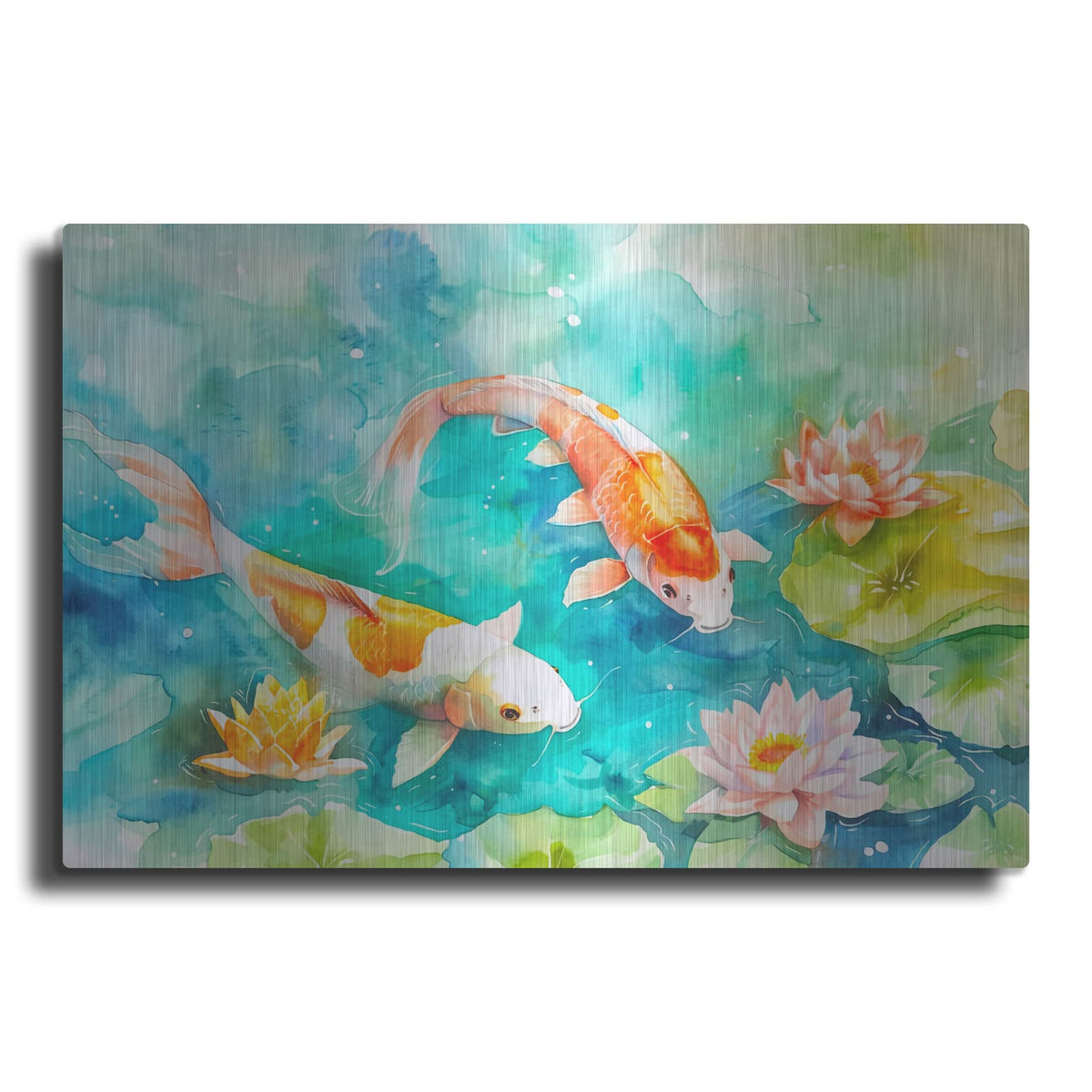 'Koi Fantasy Garden' by Andrea Haase – Metal Wall Art