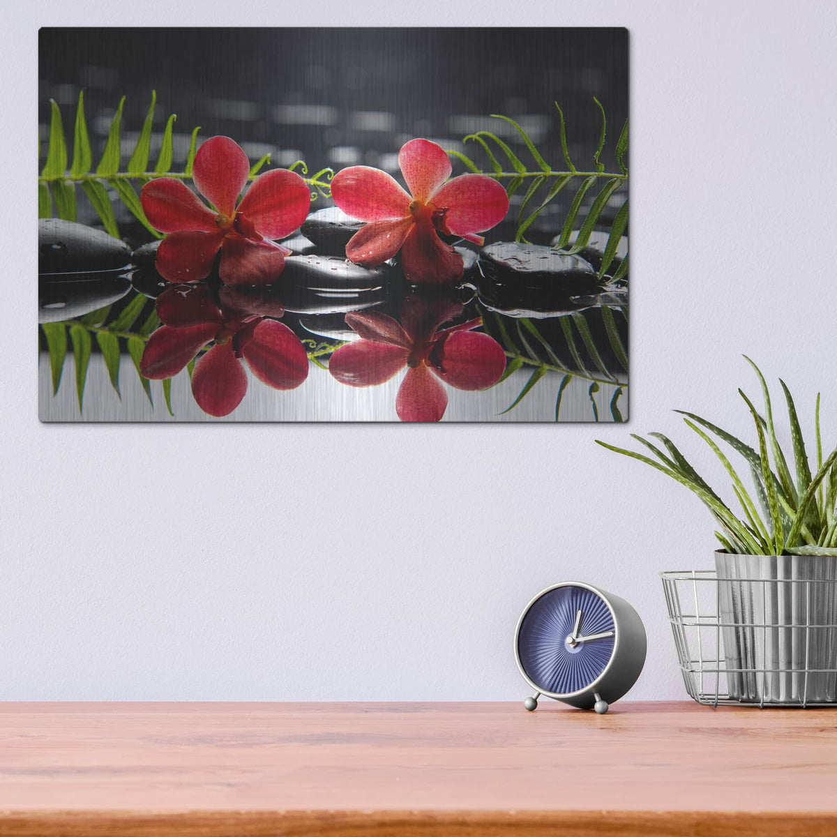 'Natural State' – Metal Wall Art, 16x12 room view