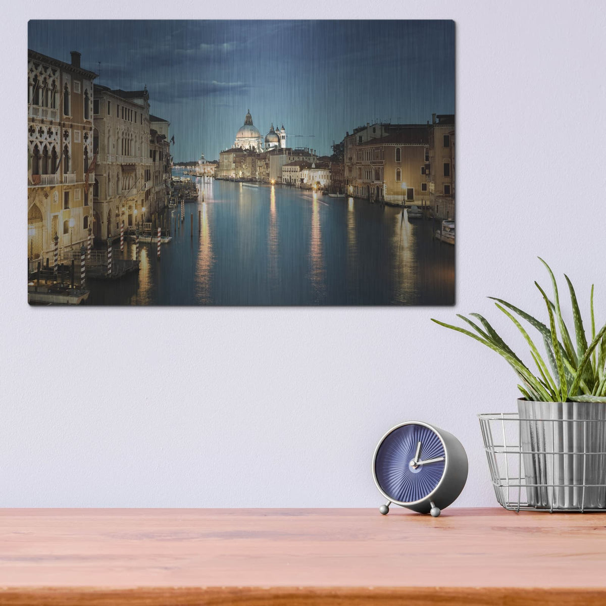 'Venice' – Metal Wall Art, 16x12 room view