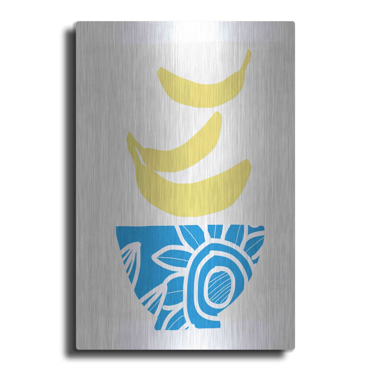 'Bowl of Bananas' by Linda Woods – Metal Wall Art