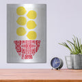 'Bowl of Lemons' by Linda Woods – Metal Wall Art, 12x16 room view