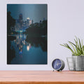 'Chicago Blue Reflection' by Luxe Metal Portfolio – Metal Wall Art, 12x16 room view