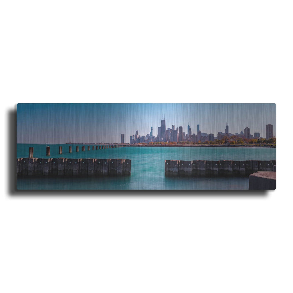 'Chicago Fall' by Luxe Metal Portfolio – Metal Wall Art