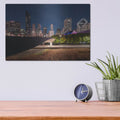 'Chicago Millennium Bridge 2' by Luxe Metal Portfolio – Metal Wall Art, 16x12 room view