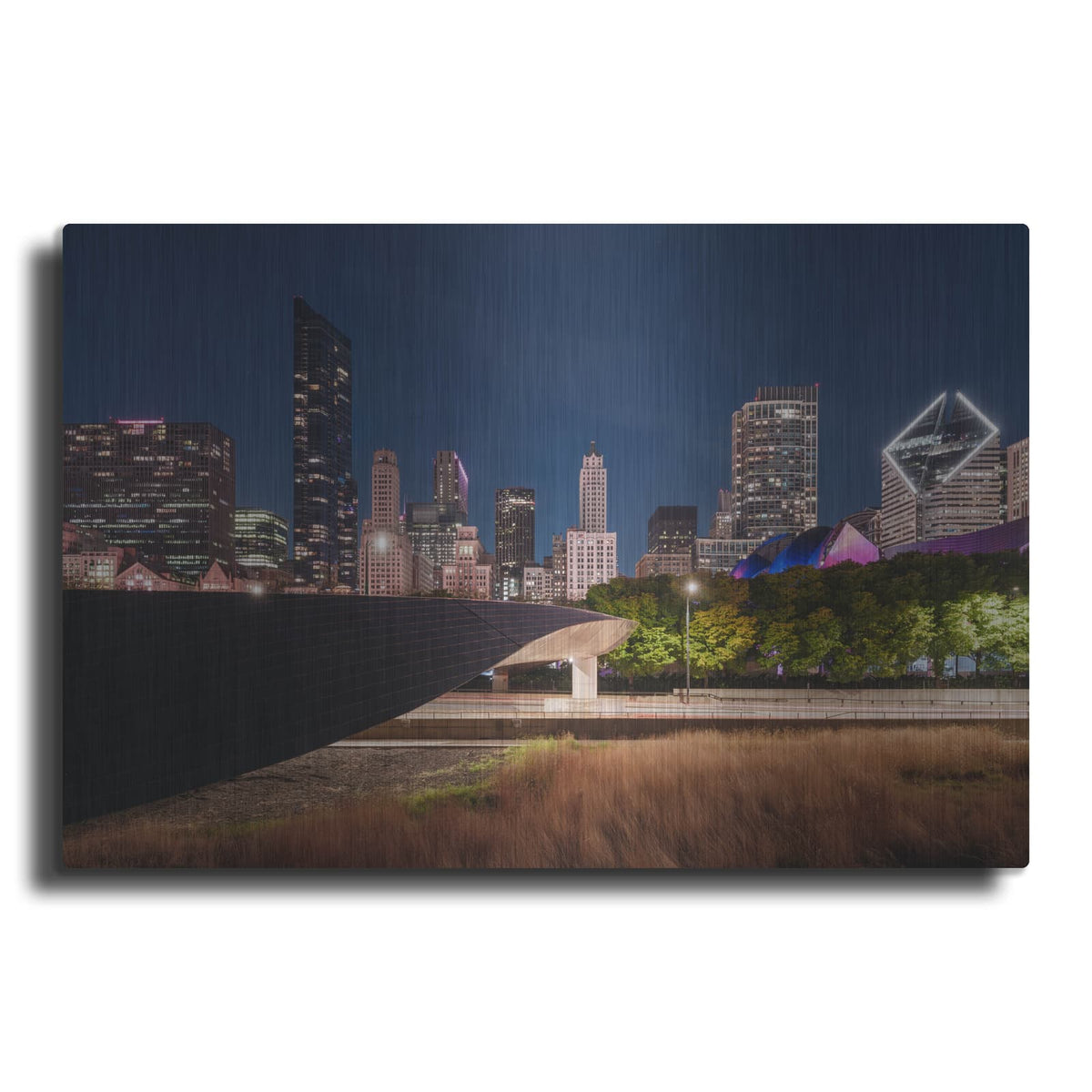 'Chicago Millennium Bridge 2' by Luxe Metal Portfolio – Metal Wall Art