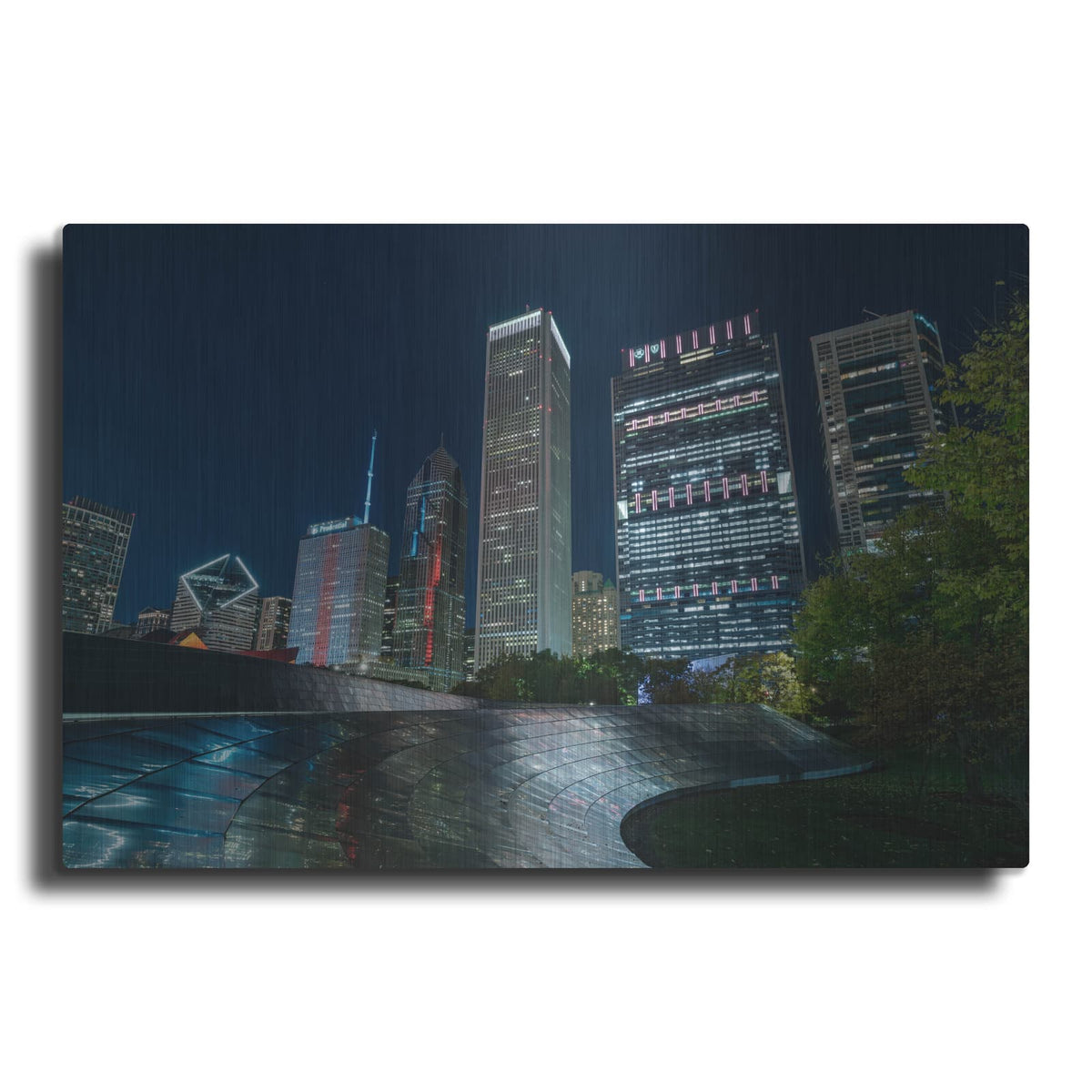 'Chicago Millennium Bridge' by Luxe Metal Portfolio – Metal Wall Art