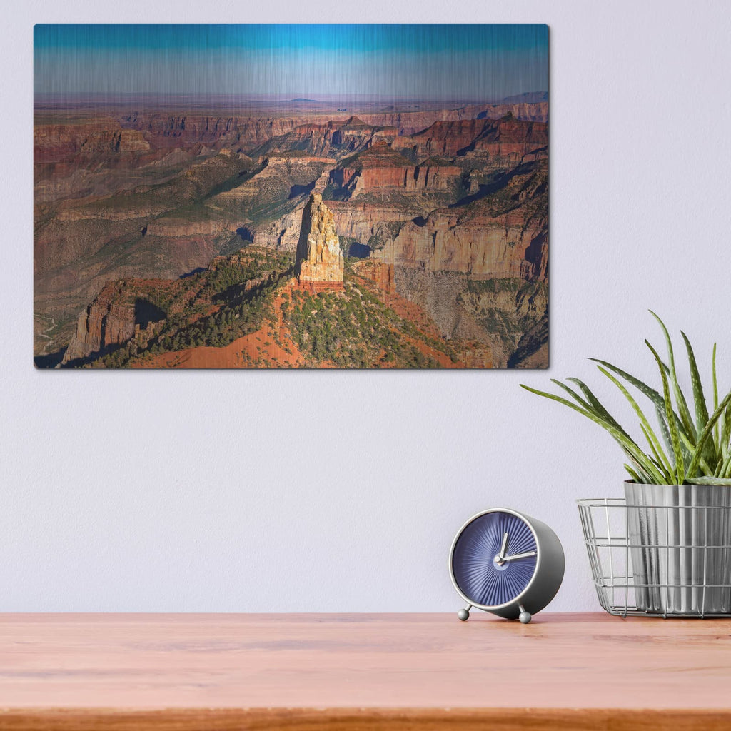'Grand Canyon Point' by Luxe Metal Portfolio – Metal Wall Art, 16x12 room view