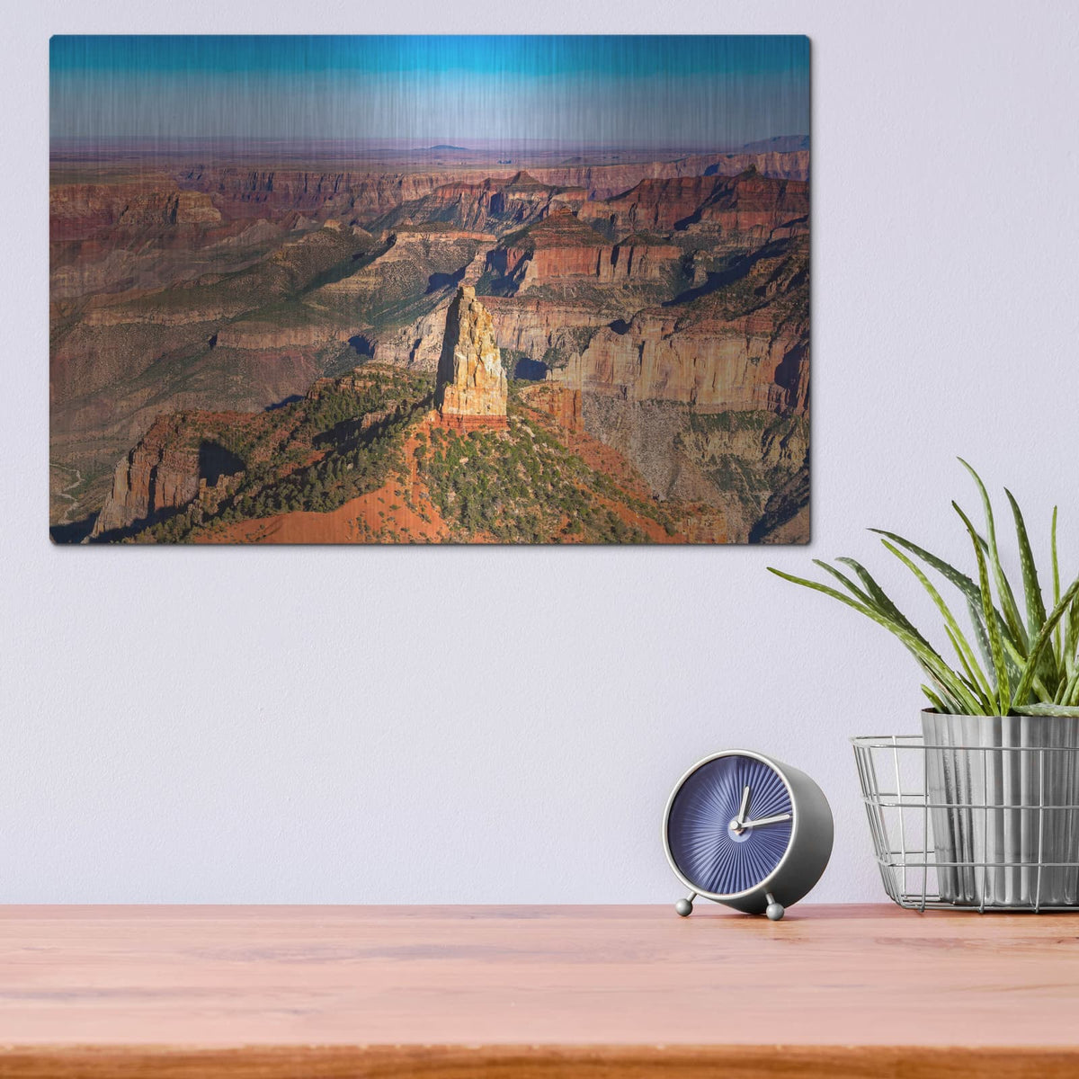 'Grand Canyon Point' by Luxe Metal Portfolio – Metal Wall Art, 16x12 room view