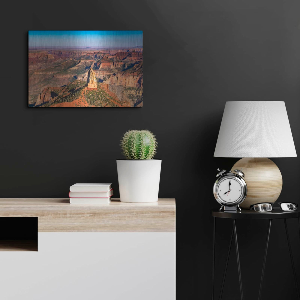 'Grand Canyon Point' by Luxe Metal Portfolio – Metal Wall Art, 24x16 room view